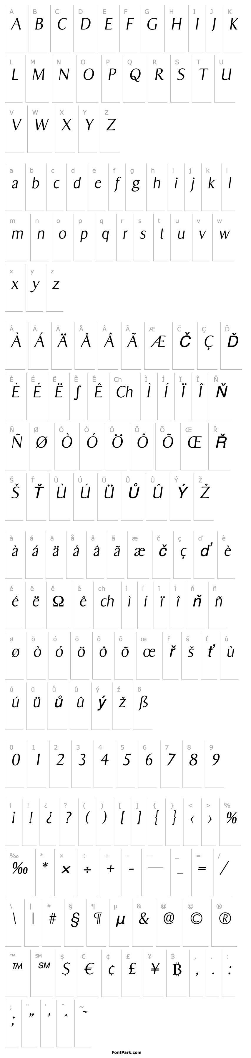 Přehled BruceBecker-ExtraLight Italic