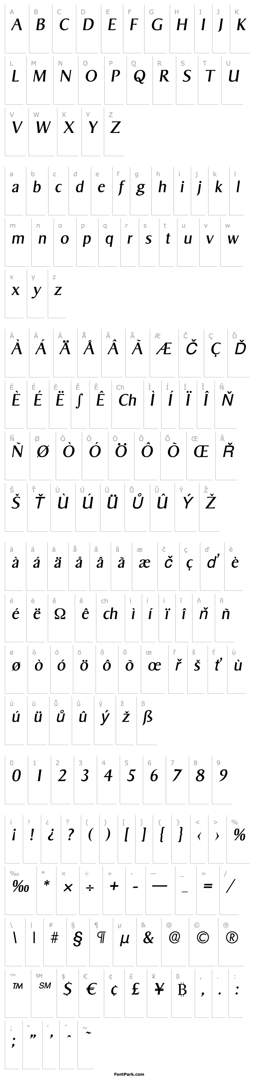 Přehled BruceBecker Italic