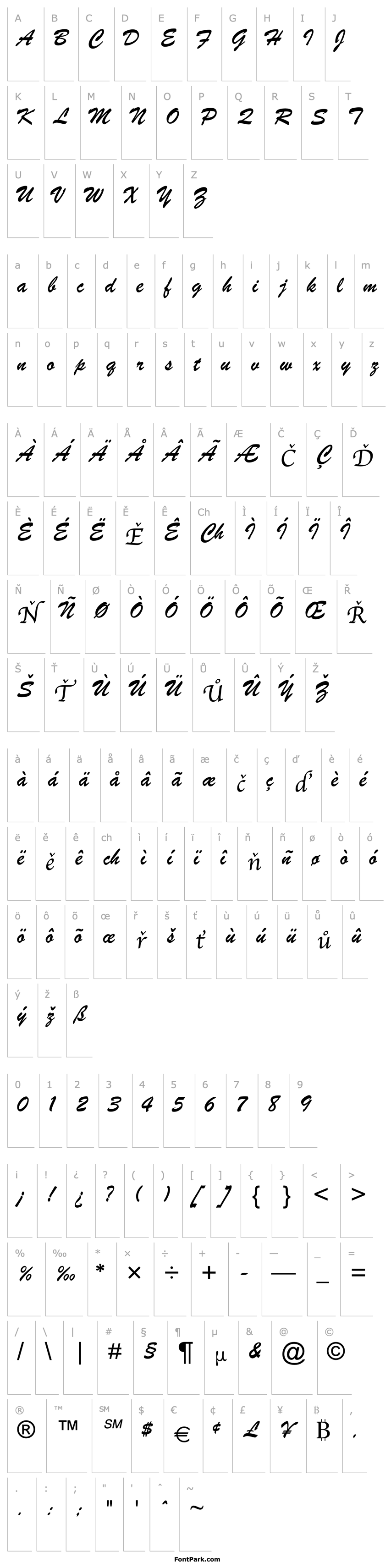 Přehled Brush Script MT