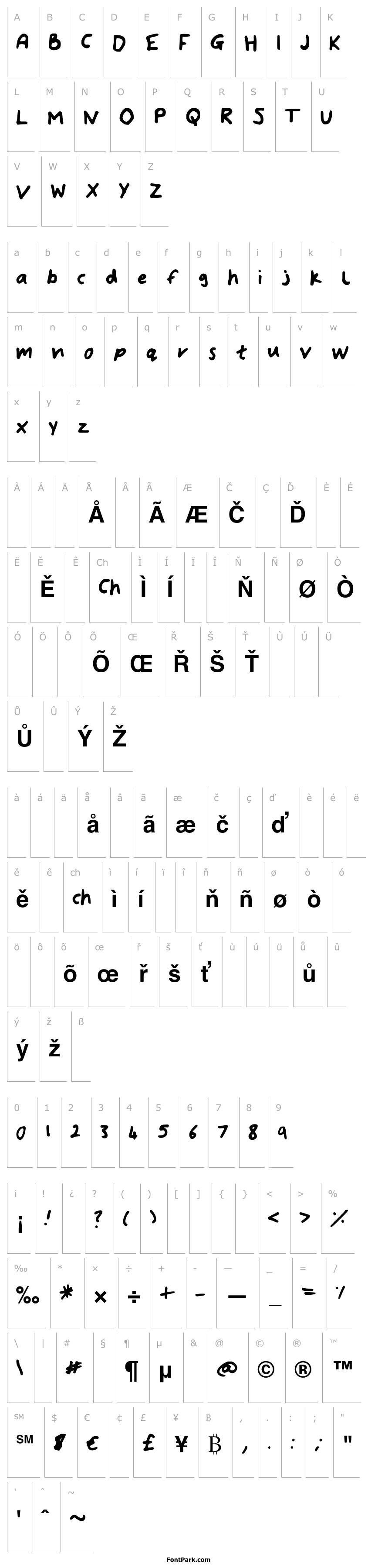 Přehled Bryonys_Handwriting_Bold