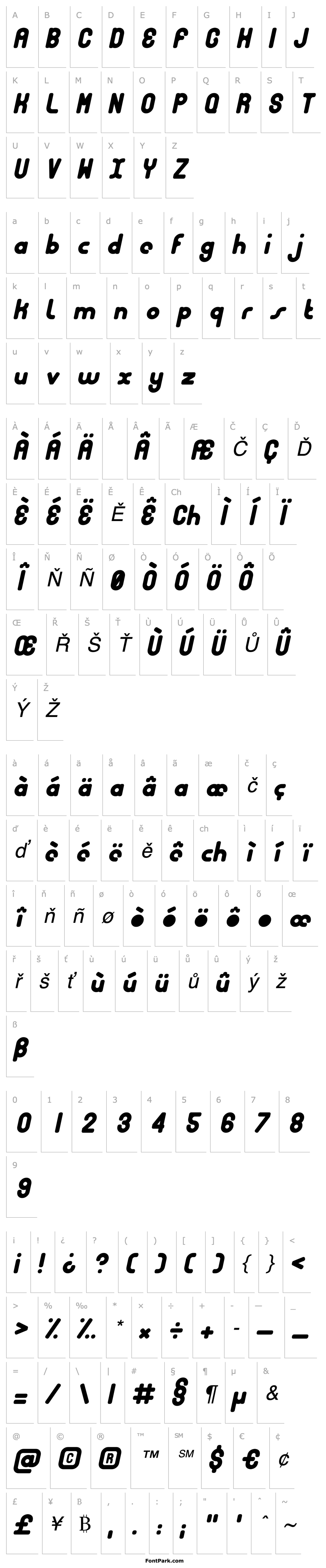 Overview Bubble Club Italic