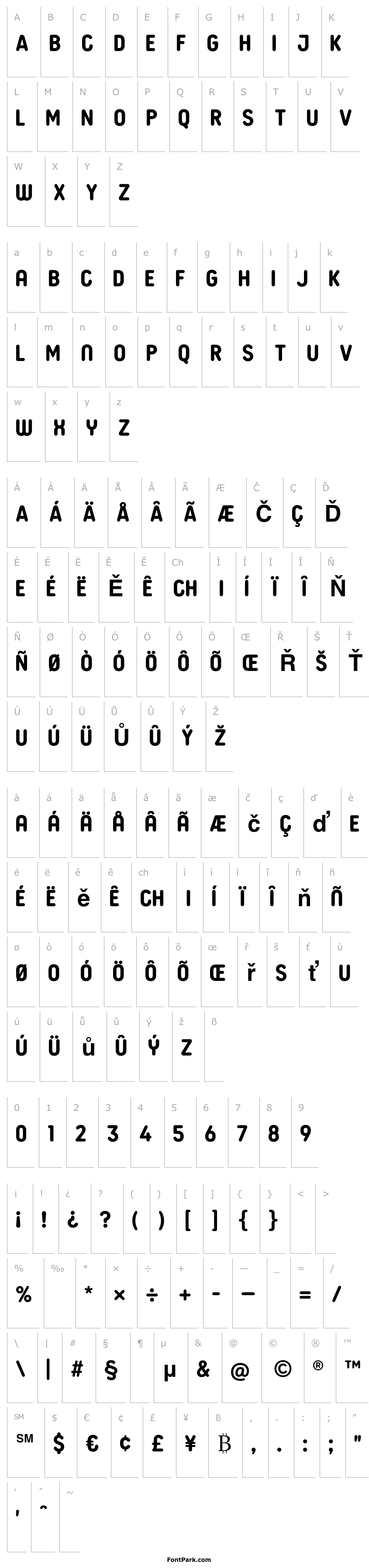 Overview BudokanRounded-Bold