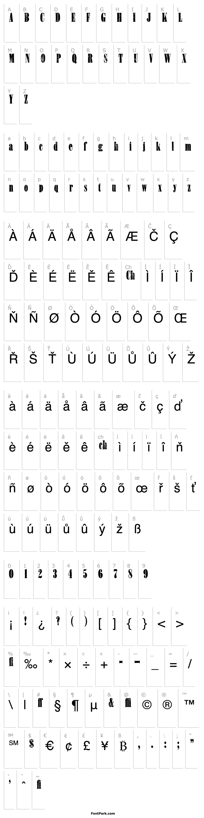 Overview Bullion Extra Condensed WF