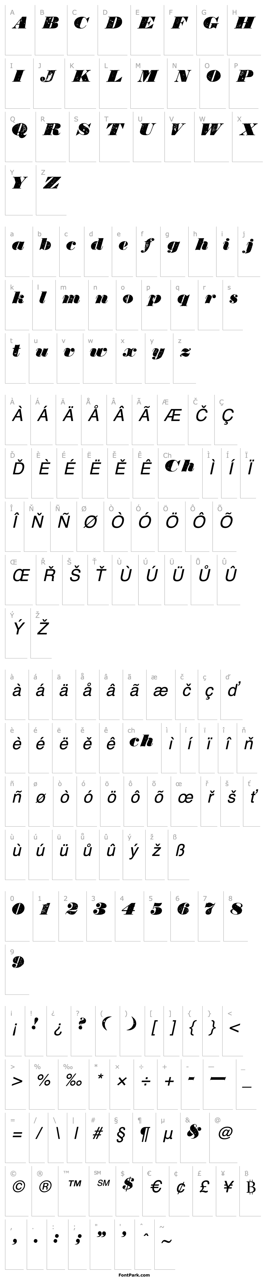 Přehled Bullion Italic WF