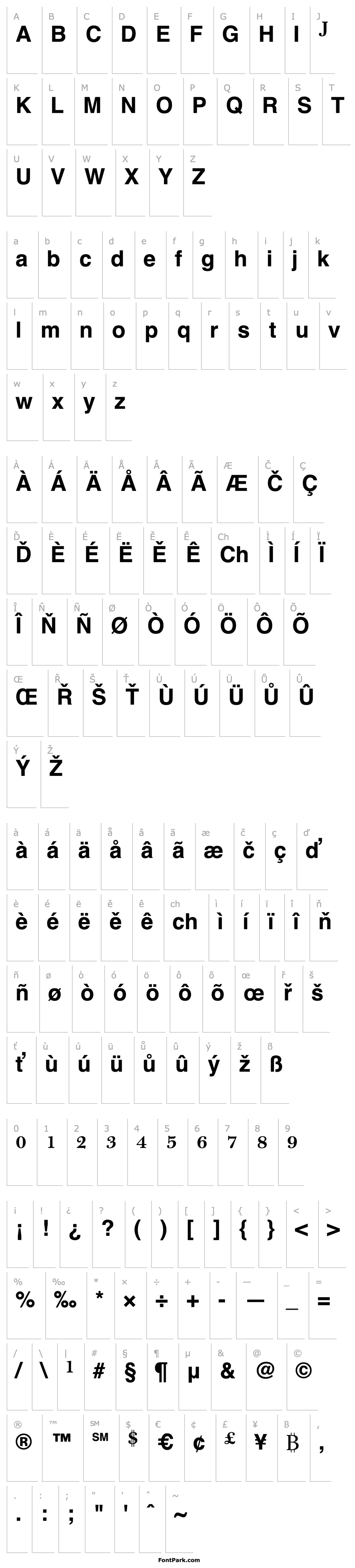 Overview BulmerMTAlt-SemiBold