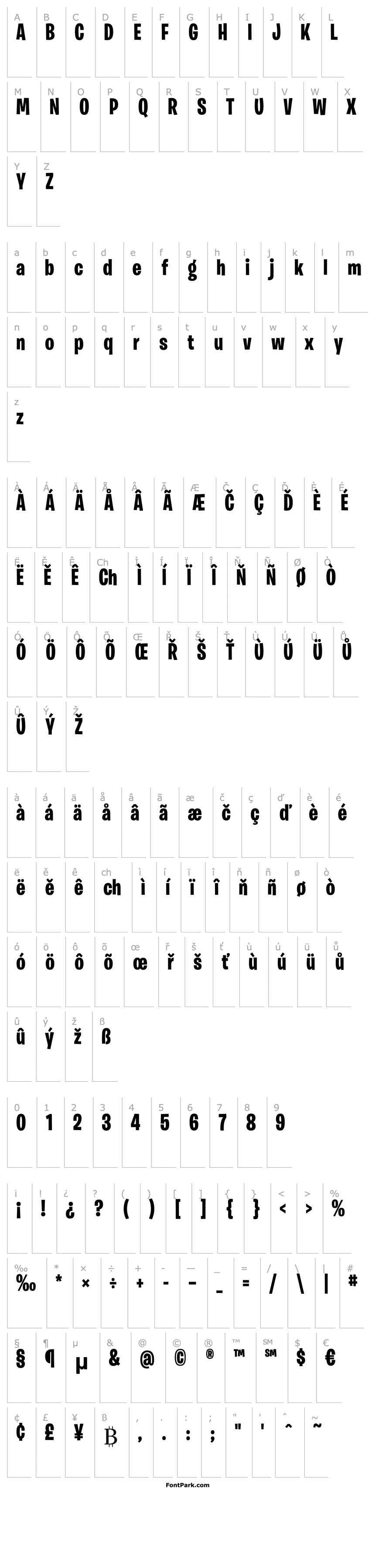 Overview BurbankBigCondensed-Bold