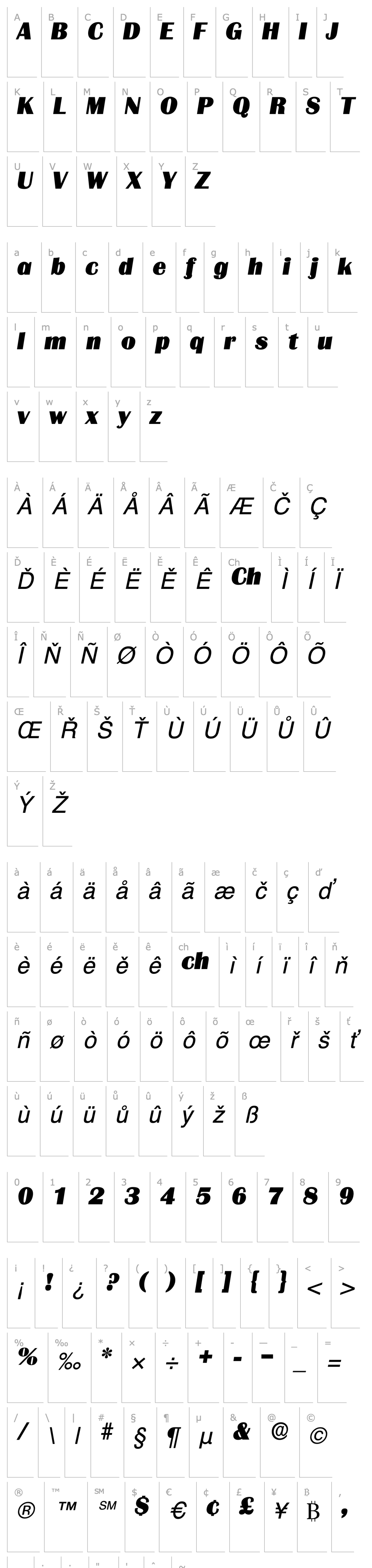 Overview Burin Display SSi Italic