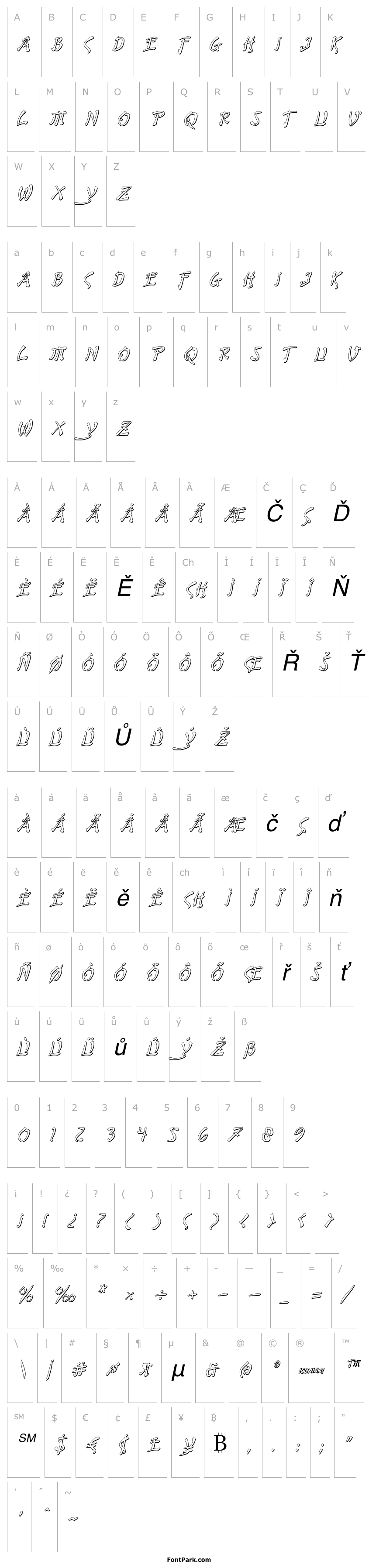 Overview Bushido Shadow Italic