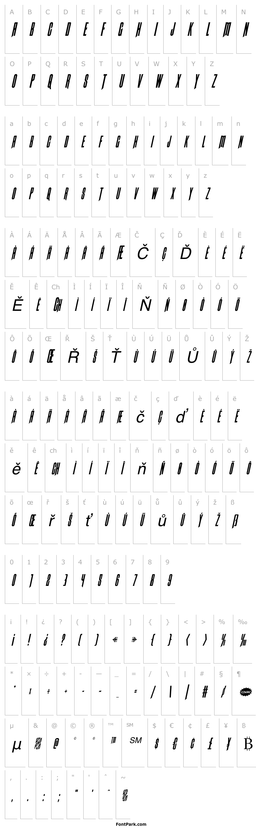 Overview Butch & Sundance Condensed Italic