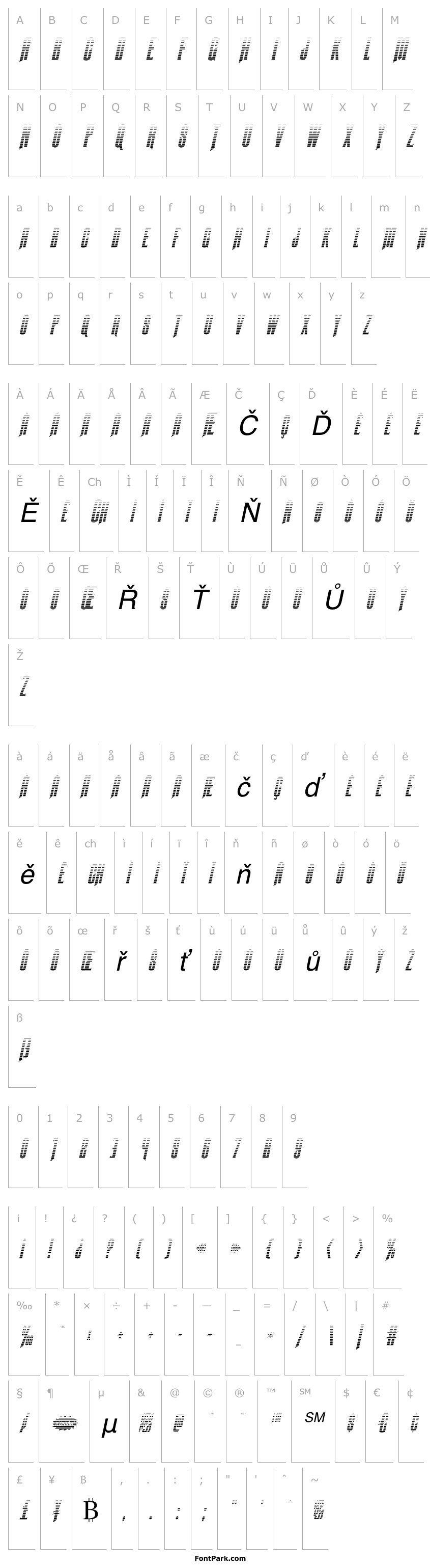 Overview Butch & Sundance Gradient Italic