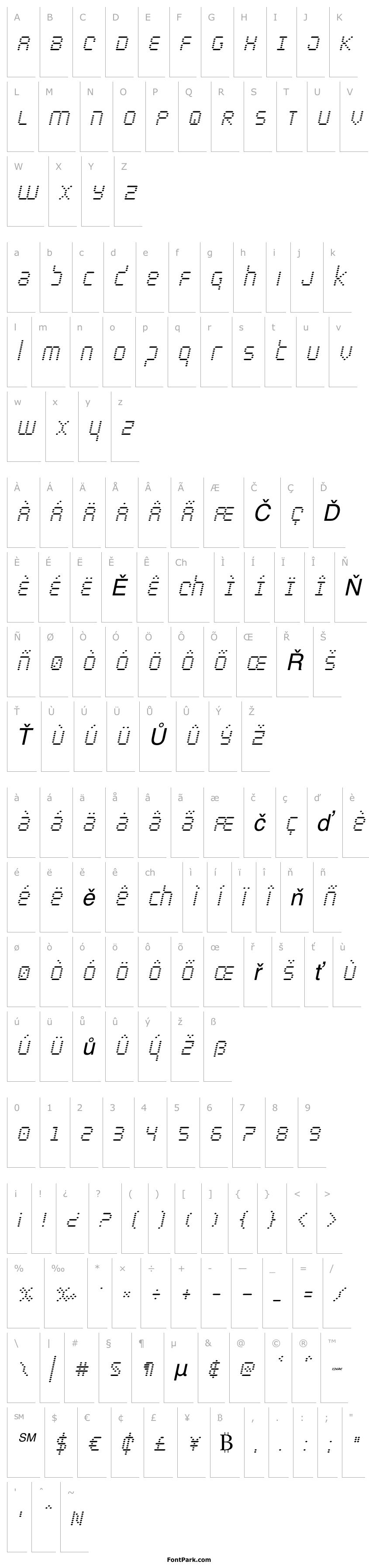 Overview Byte Police Condensed Italic