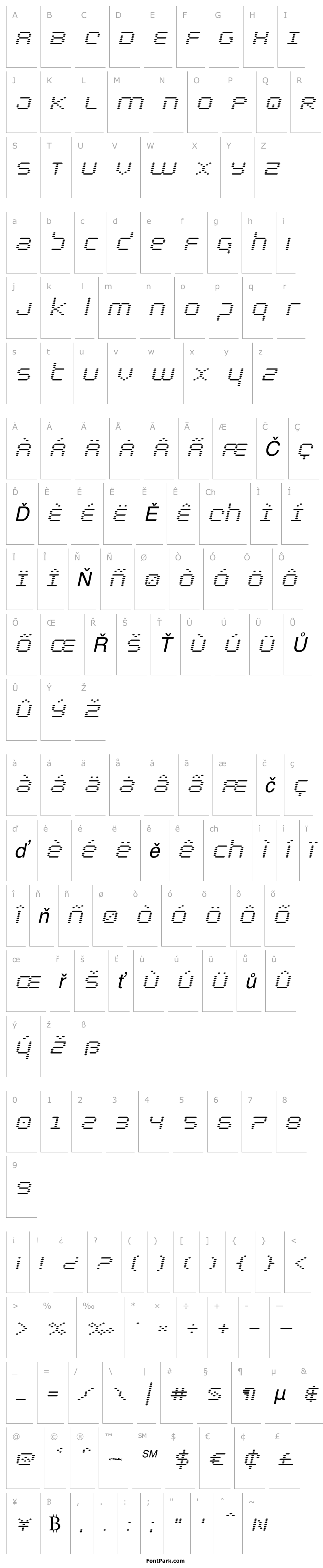 Přehled Byte Police Expanded Italic