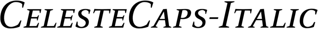 Preview CelesteCaps-Italic