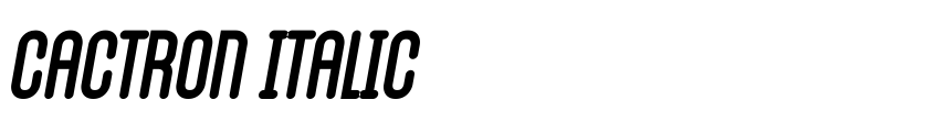 Preview Cactron Italic