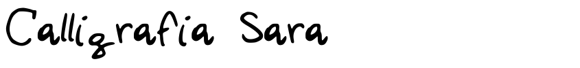 Preview Calligrafia Sara