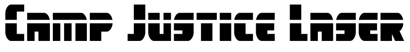 Font Camp Justice Laser by Daniel Zadorozny