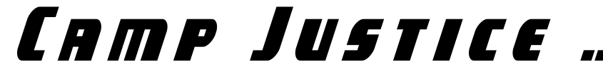 Preview Camp Justice Title Italic