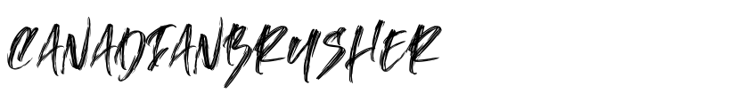 Font CanadianBrusher by Anton Cahyono