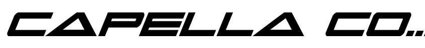 Preview Capella Condensed Bold Italic