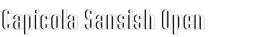 Font Capicola Sansish Open by Unknown
