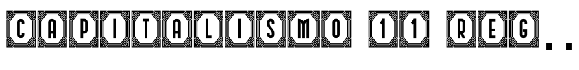 Font Capitalismo 11 Regular by Vladimir Nikolic