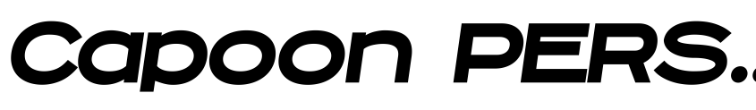 Preview Capoon PERSONAL USE Black Italic