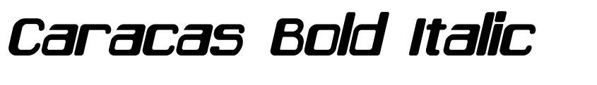 Preview Caracas Bold Italic