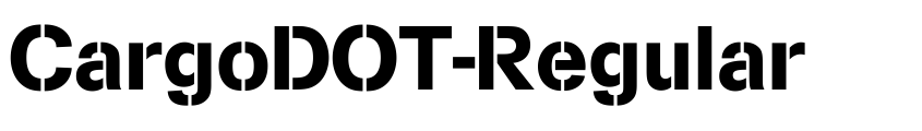 Preview CargoDOT-Regular