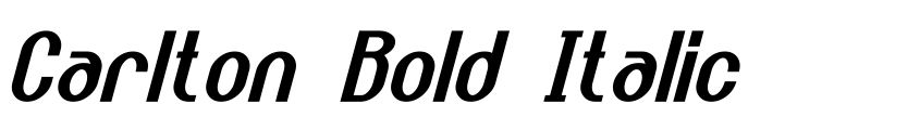 Preview Carlton Bold Italic