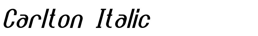 Preview Carlton Italic