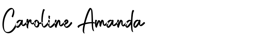 Font Caroline Amanda by Jefri Dwi Alfatah
