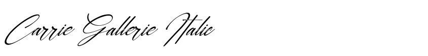 Preview Carrie  Gallerie Italic