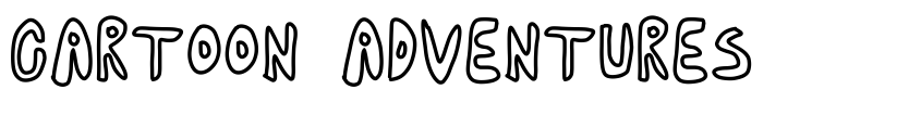 Font cartoon adventures by Unknown