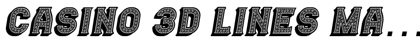 Preview Casino 3D Lines Marquee Italic