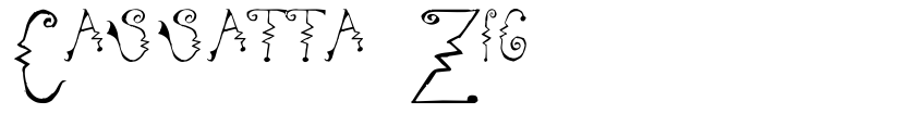 Font Cassatta Zig by Unknown