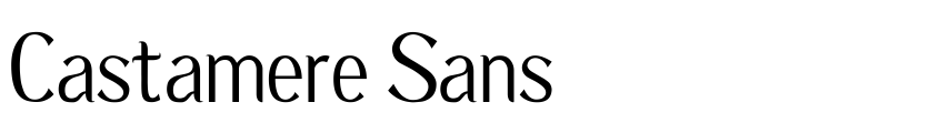 Preview Castamere Sans
