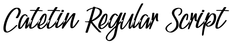 Preview Catetin Regular Script