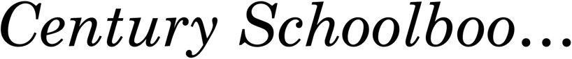 Preview Century Schoolbook Italic