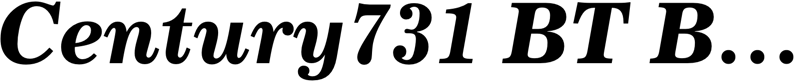 Preview Century731 BT Bold Italic