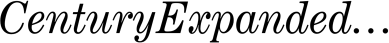 Preview CenturyExpandedBT-Italic