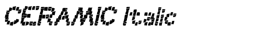 Písmo CERAMIC Italic od weknow © (weknow.deviantart.com)