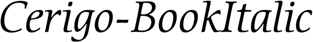 Preview Cerigo-BookItalic