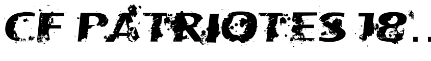 Font CF Patriotes 1837 Regular by Steve Cloutier