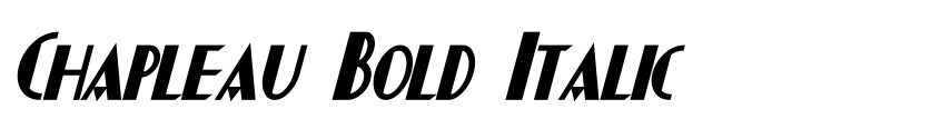 Preview Chapleau Bold Italic