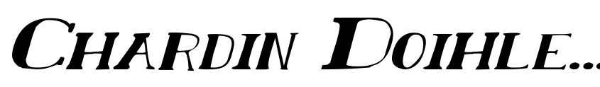 Preview Chardin Doihle Expanded Italic