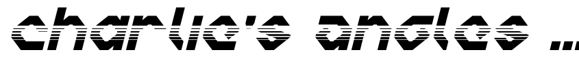 Preview Charlie's Angles Halftone Italic