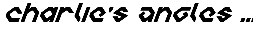 Preview Charlie's Angles Super-Italic