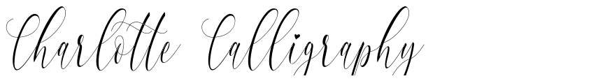 Preview Charlotte Calligraphy
