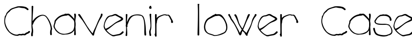 Preview Chavenir Lower Case LC