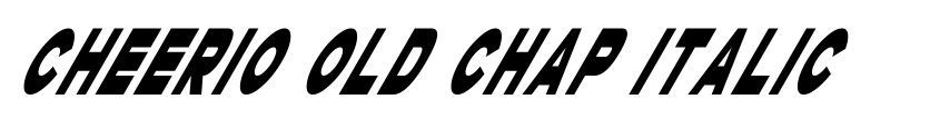 Preview Cheerio Old Chap Italic